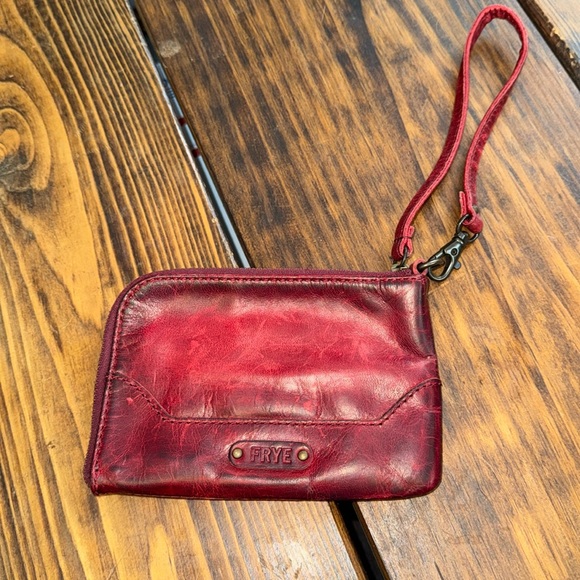 Frye Red Melissa Wristlet. Gently worn.